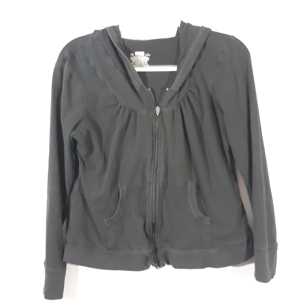 Danskin Now lightweight hoodie w/zipper down front
